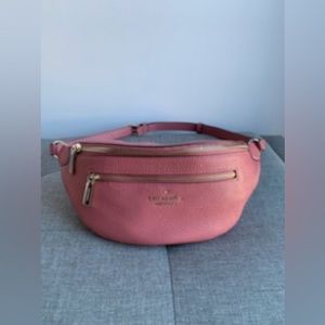 Almost New Kate Spade Belt Bag in Pink Leather
